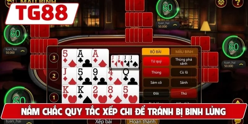Mậu Binh Đổi Thưởng Tại TG88 – Chiến Lược Và Cơ Hội Thắng 6 Nắm chắc quy tắc xếp chi để tránh bị binh lủng