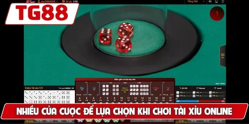 Cược Sic Bo Hấp Dẫn Tại TG88 - Cơ Hội Thắng Lớn Mỗi Ngày 7 Nhiều cửa cược để lựa chọn khi chơi tài xỉu online