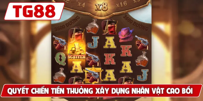 Quyết Chiến Tiền Thưởng xây dựng nhân vật cao bồi