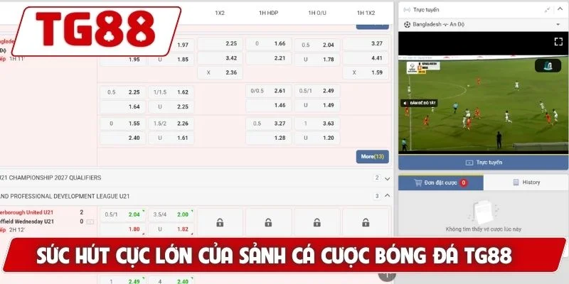 Cá Cược Bóng Đá Trực Tuyến Tại TG88 - Tỷ Lệ Kèo Hấp Dẫn 5 Sức hút cực lớn của sảnh cá cược bóng đá TG88